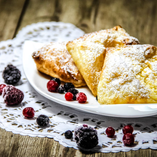 Quarktaschen Rezept wie vom Bäcker, Blätterteig Quarktaschen