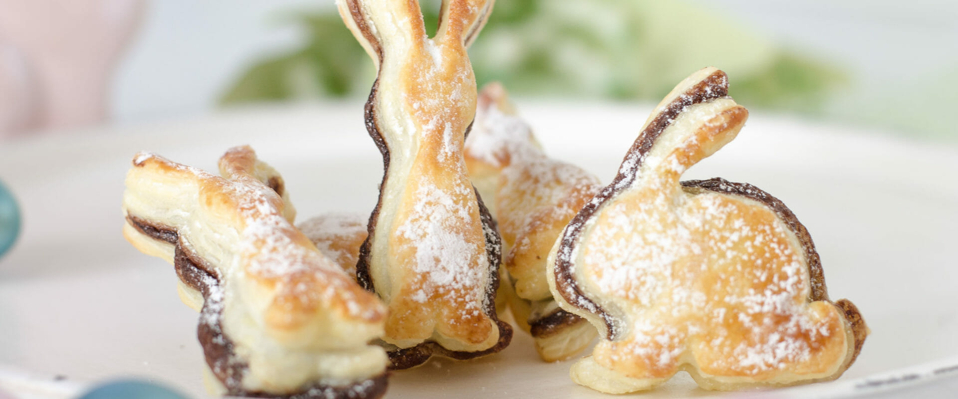 Schoko Blätterteig Hasen