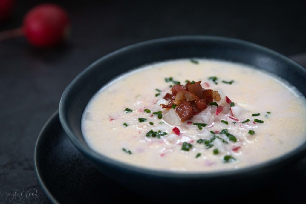 Radieschen Suppe - erfrischend kaltes Rezept | Joyful Food