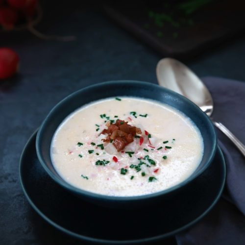 Gesunde Radieschen Suppe- erfrischend kaltes Rezept