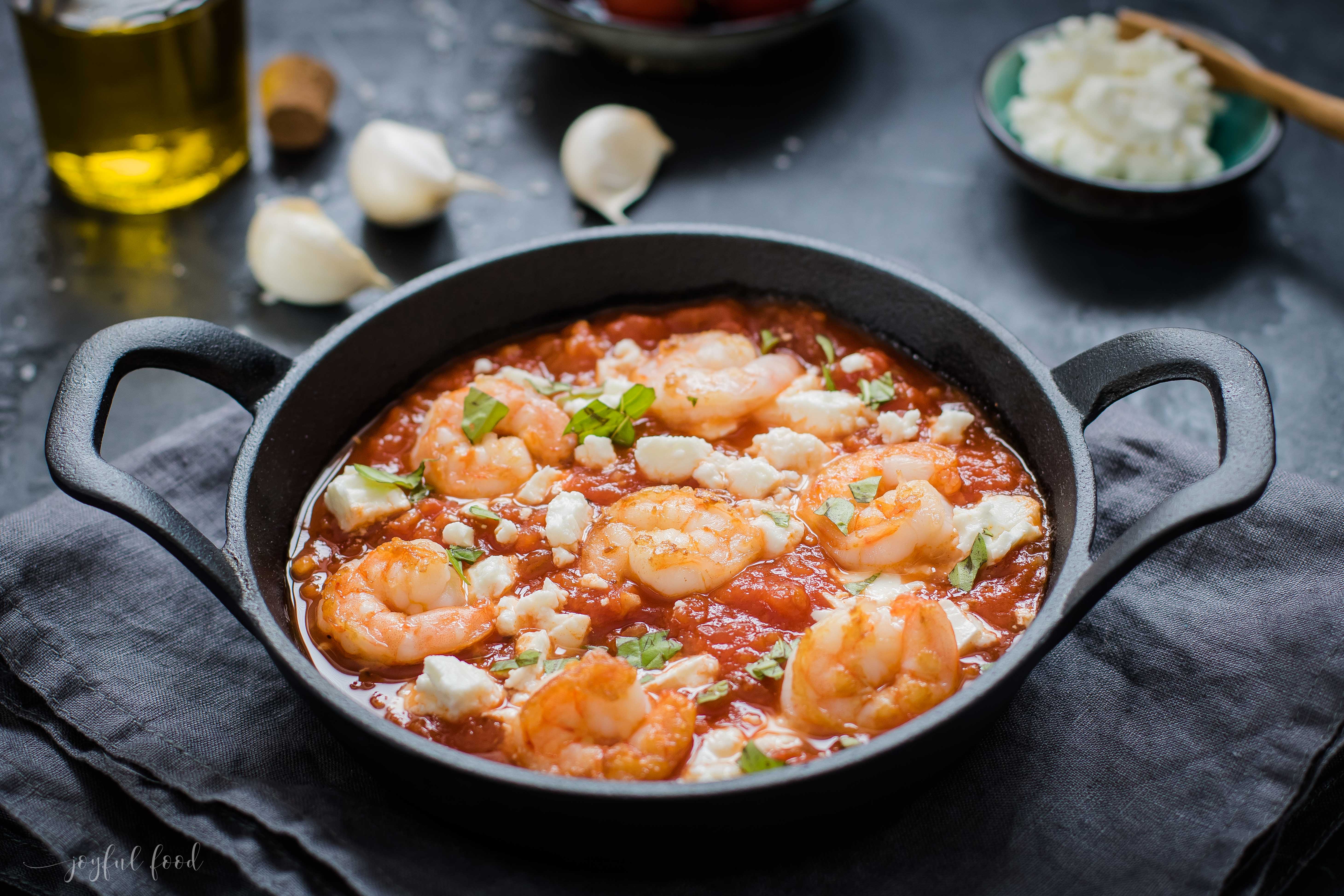 Shrimps Saganaki Rezept- das Rezept wie aus dem Urlaub | Joyful Food