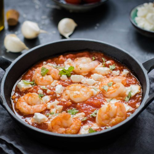 Shrimps Saganaki