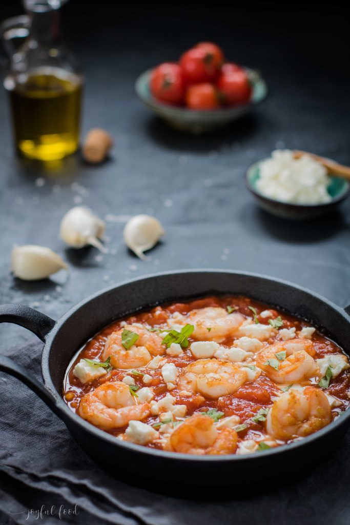 Shrimps Saganaki
