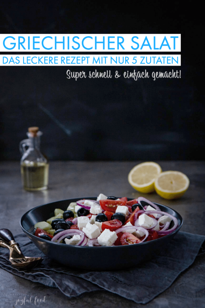 Griechischer Salat Das Leckere Rezept Mit Nur Zutaten Joyful Food