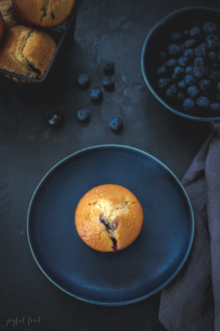 Laktosefreie Muffins Super fluffig mit Blaubeeren und MinusL Joyful Food