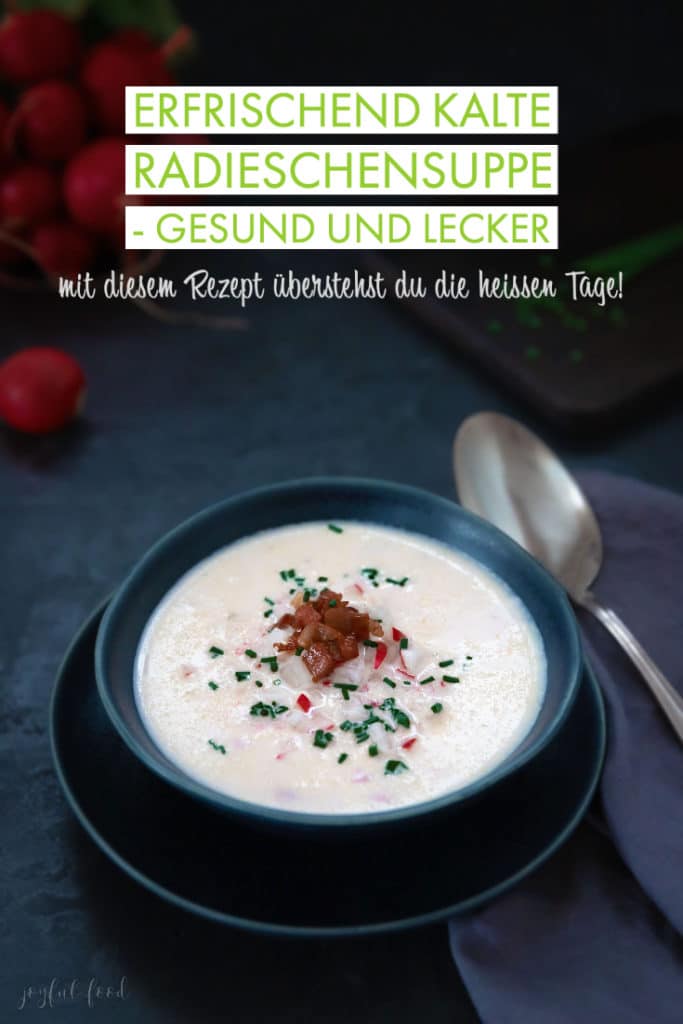 Radieschen Suppe - erfrischend kaltes Rezept | Joyful Food