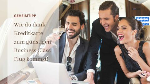 Business Class Flug durch Kredit Karte